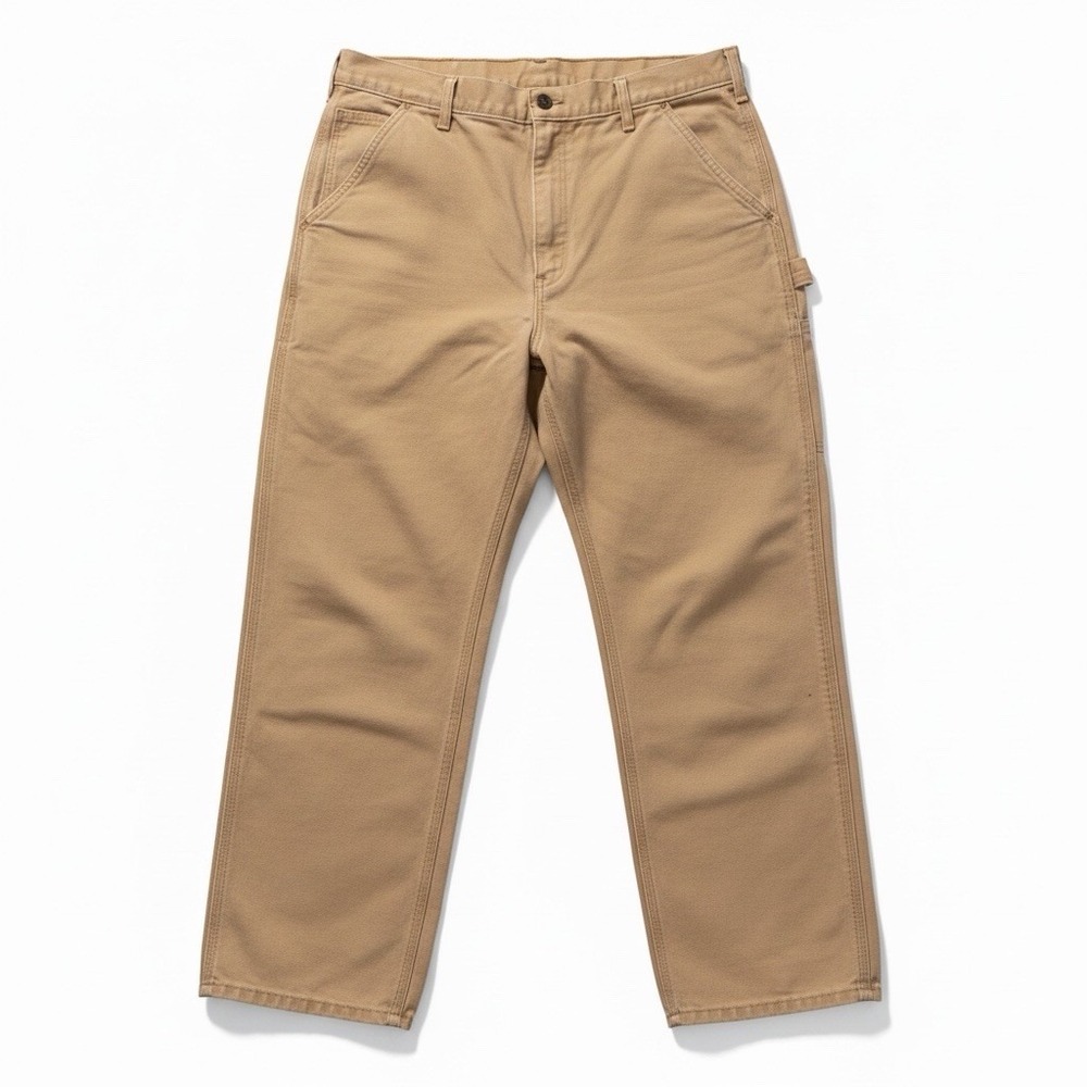 Carhartt B11 BRN Dungaree Fit Pants Mens 34x29 Carpenter Style Work Wear 36x30